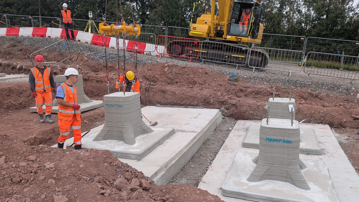 The low-carbon concrete infrastructure products that Hyperion Robotics and LKAB MInerals will be producing in the new factory. Image: Hyperion Robotics.