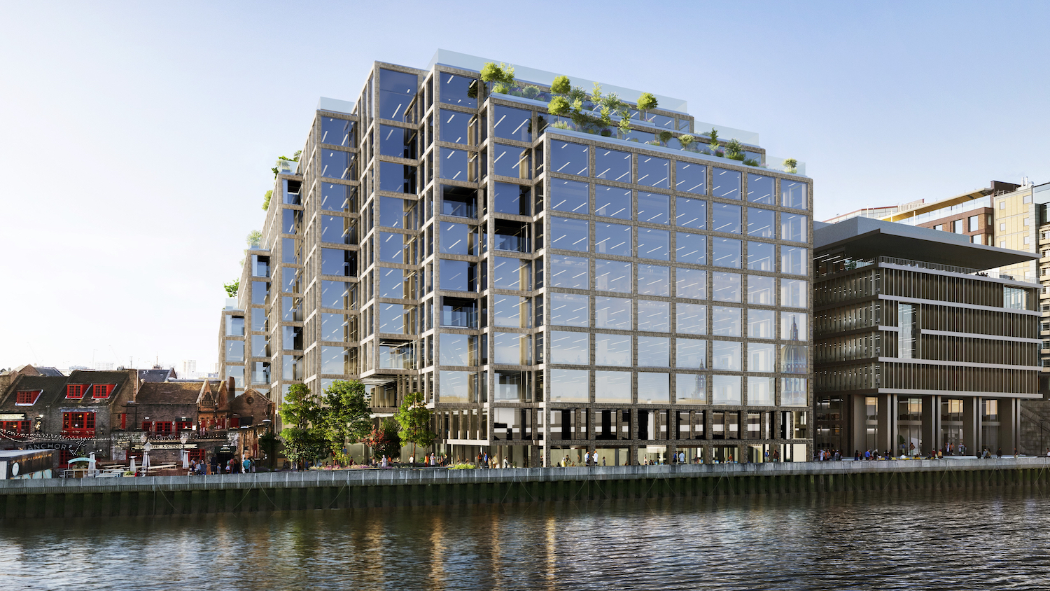 Developer Stanhope has appointed Mace Construct to deliver a 250,000 sq ft office tower on London’s South Bank.  Image: Stanhope