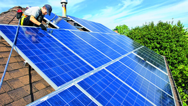 Solar PV is used widely in social housing. Image: Dreamstime