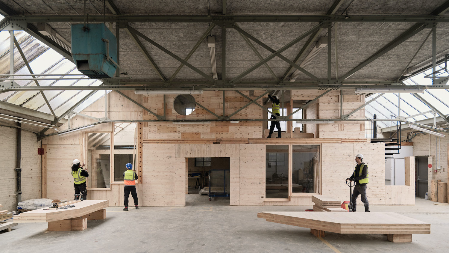 Circular construction hub London Image: Henry Woide at Tipping Point East