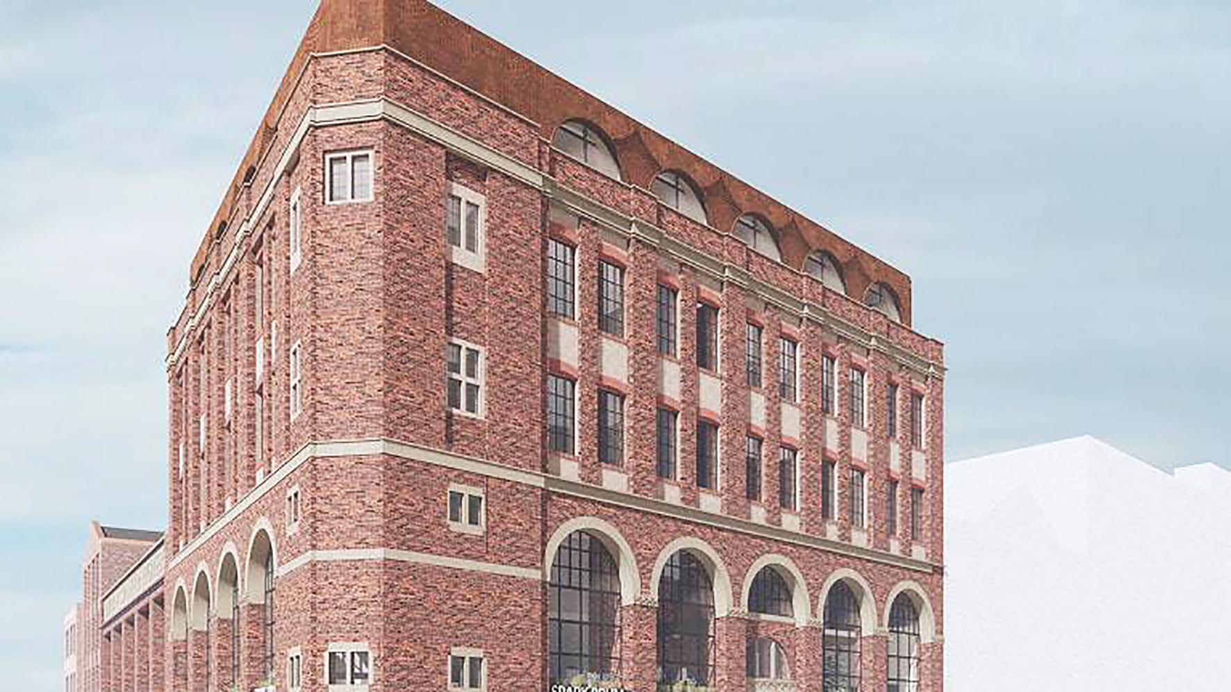 Derwent Works, a former industrial building, will be reimagined as residential and retail units. Image TCC
