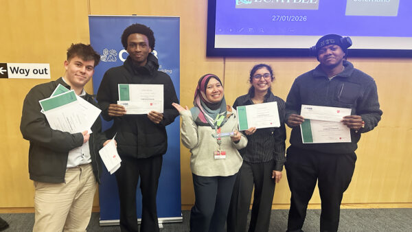 The winning team from Nottingham Trent University. Image CIOB