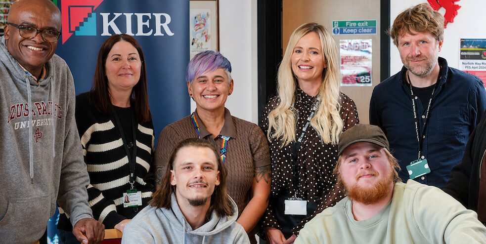 Kier Group has launched a programme in Norfolk aimed at helping care-experienced young people into employment, training or further education.