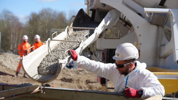 The pour is being carried out in 12 phases over 12 weeks. Image: Courtesy of Murphy.