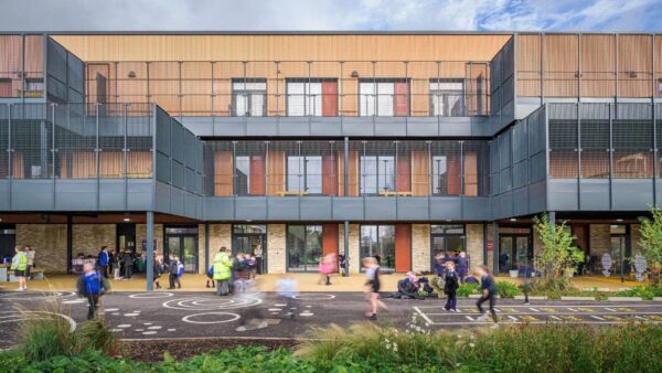 1. Faifley Campus is a two-stream primary school designed by Passivhaus architects Holmes Miller and delivered by Morrison Construction in West Dunbartonshire. Image: Chris Humphreys Photography Ltd.