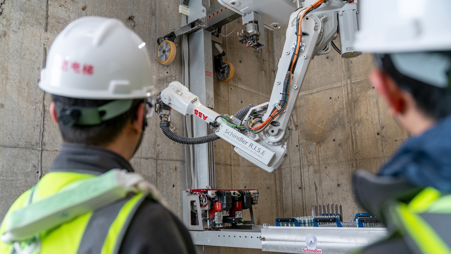 Schindler expands its range of R.I.S.E lift shaft robots. Image: Schindler