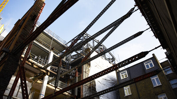 Shorts Gardens, a former warehouse, during the refurbishment. Image: Legendre