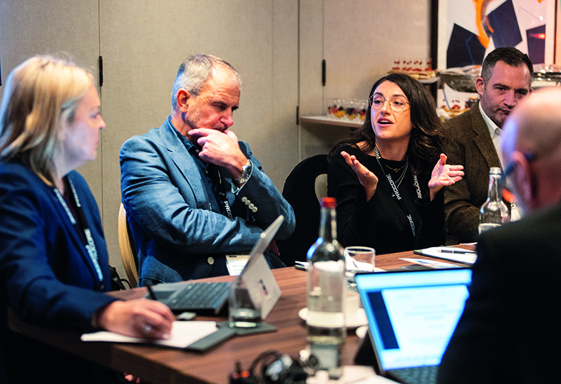 Jess Oliver, second right, from Catalyst, pointed out that ‘obtaining information for existing buildings’ is proving challenging. Image Julie Kim
