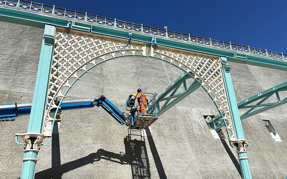 One of the restored cast iron arches in the Madeira Terrace. Image: JT Mackley