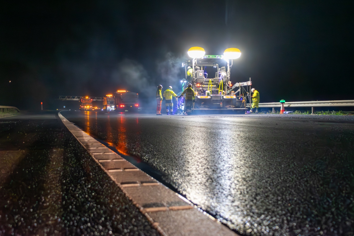 Low-carbon road job - FM Conway and National Highways have repaved a 5.7-mile section of the M4 near Swindon
