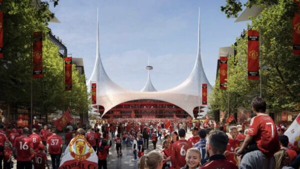 The club released visualisations of the new stadium by Foster + Partners last March. Image: Foster + Partners.