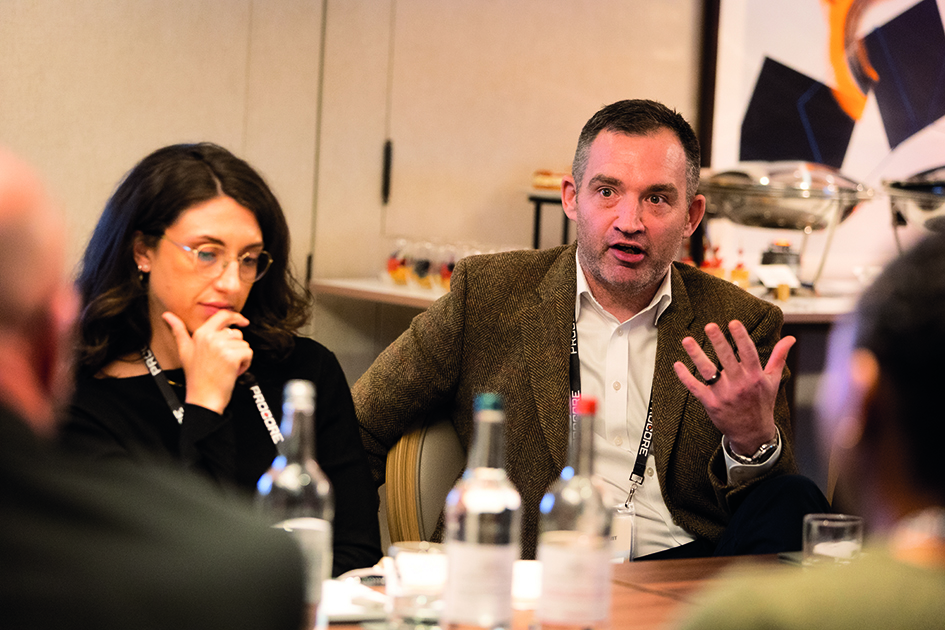 Scott Ramage (right) of Riverstone and Jess Oliver from Catalyst. Image Julie Kim