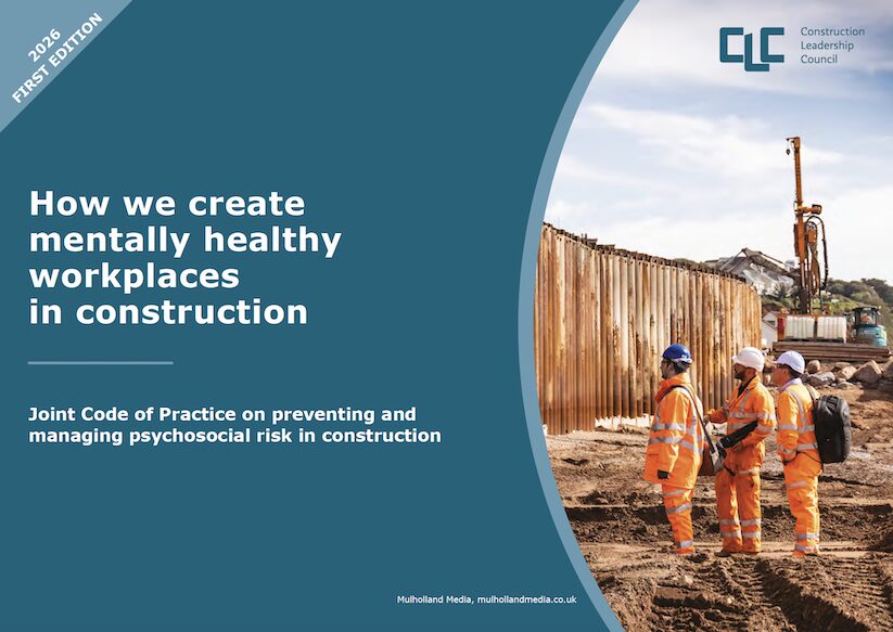 mental health code - The Construction Leadership Council (CLC) has published a new Mental Health Joint Code of Practice (JCOP).