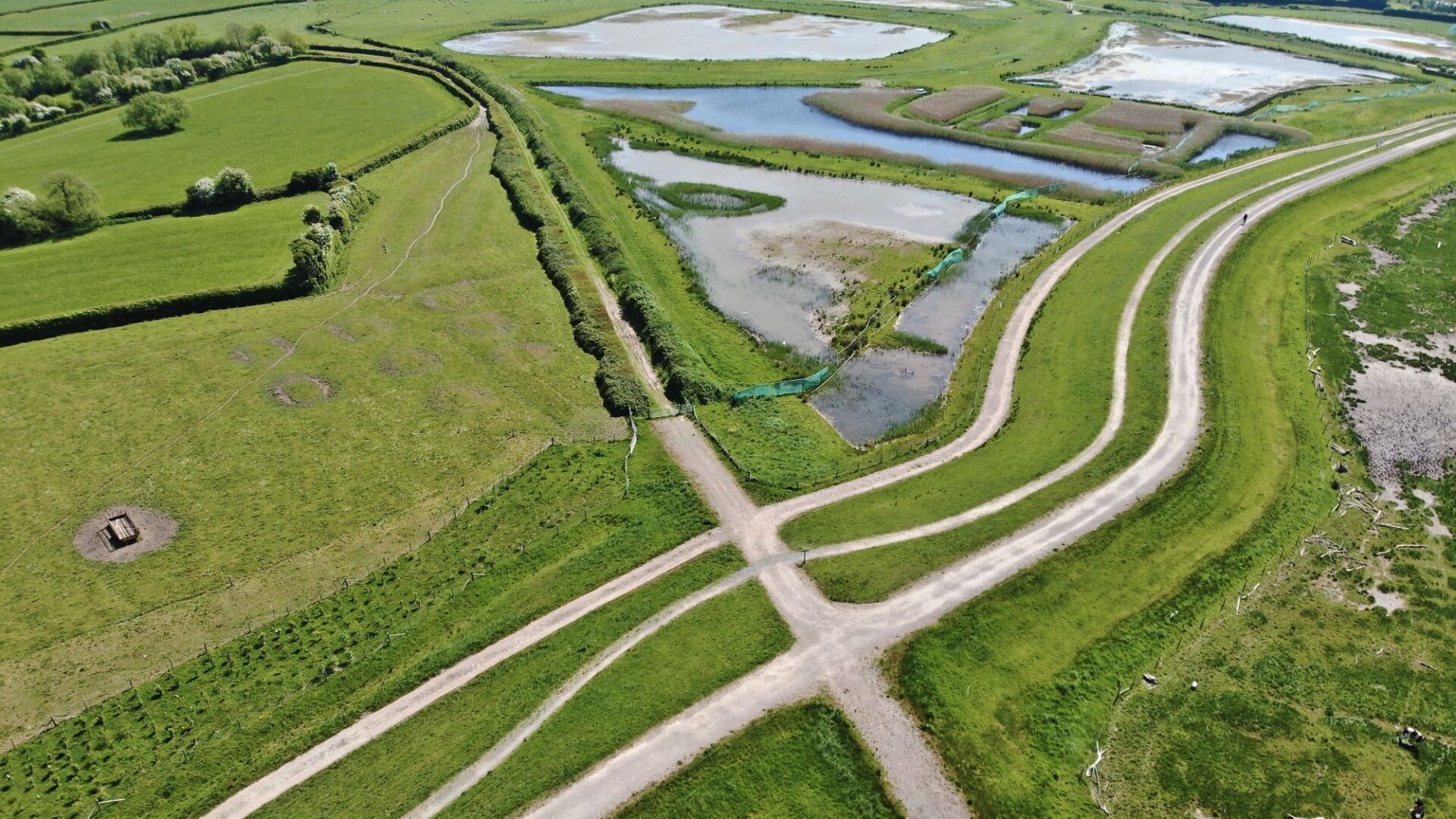 blue-green infrastructure can help major projects deliver climate resilience, biodiversity recovery and lasting landscape value. Avonmouth Severnside flood defence and ecology scheme. Image: Mott MacDonald