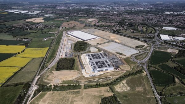 Plugged into national rail and motorway networks, Segro Logistics Park Northampton will eventually have up to 5 million sq ft of industrial and logistics space. Image: Winvic.