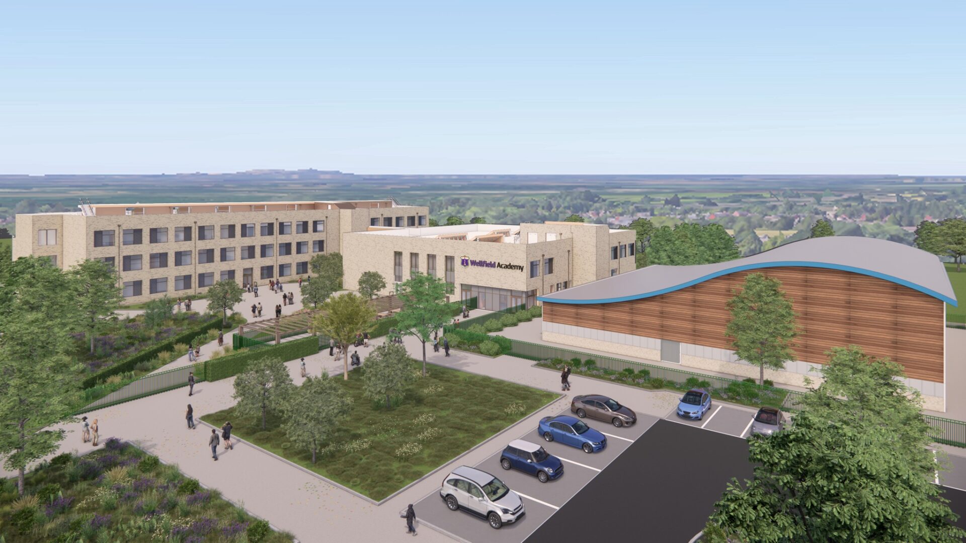 kier wellfield academy - Kier has won an education project, part of a government programme shaping the future of low-carbon school design. Image: AHR