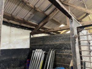 barn roof fall - A contractor has been fined £20,000 after a bricklayer broke his back after falling through a barn roof in Northumberland. Image: HSE
