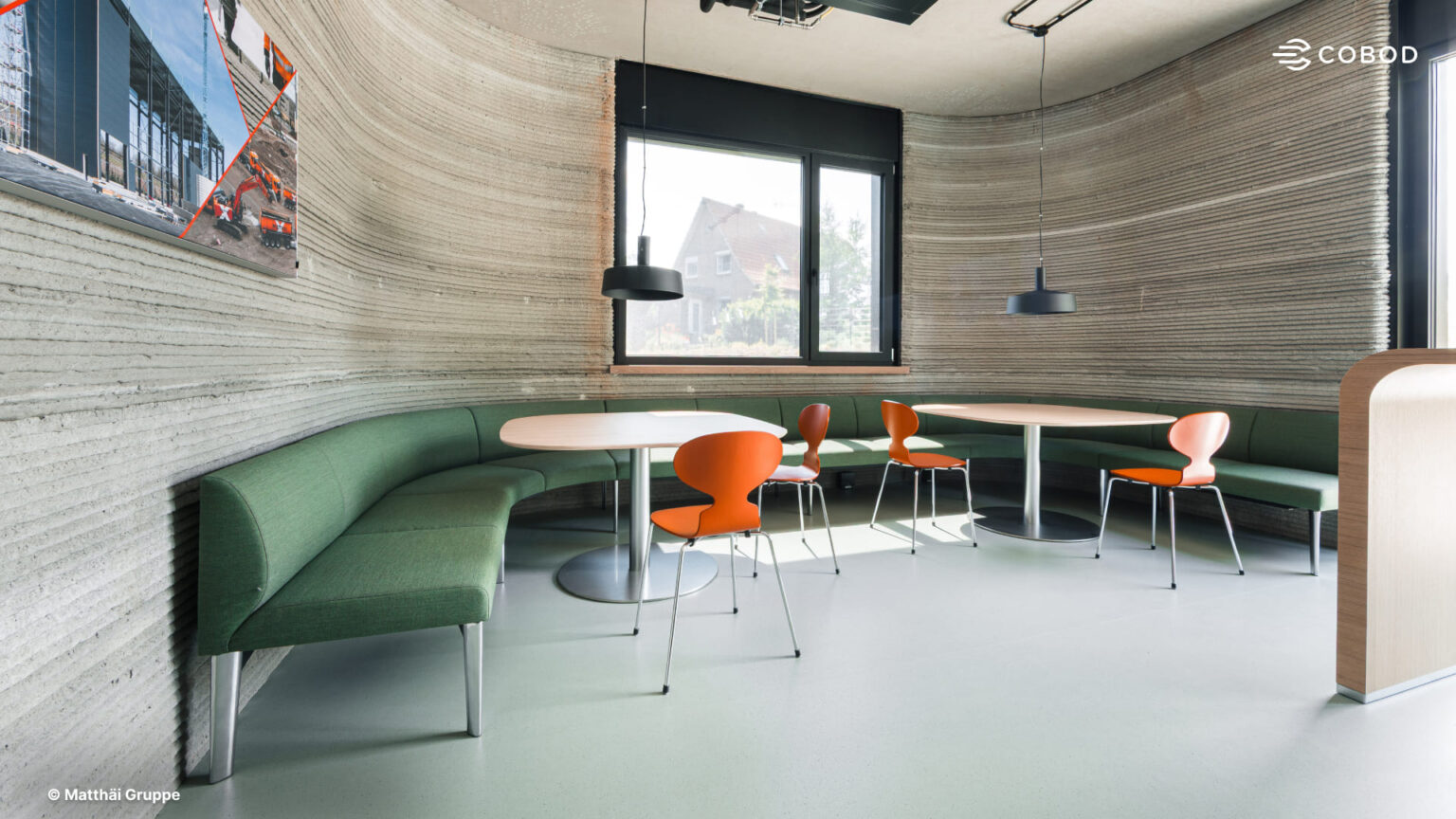 Matthäi 3D printing - A German contractor has used 3D printing for the walls of its new headquarters, which were produced in under five days. Image: Matthäi