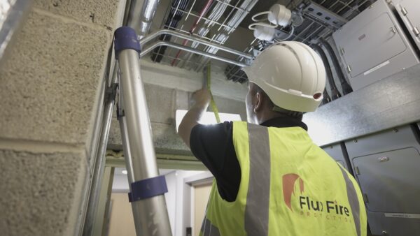 Flux Fire Protection operative in action. Image: Flux Fire Protection