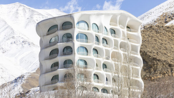 One of the 12 finalists in Art of Building 2026– ‘Ice Flower Hotel’ by Maho