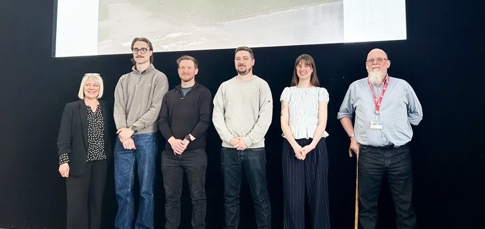 NTU Students with lectures including Chris Keast (far right). Image: Mining Remediation Authority