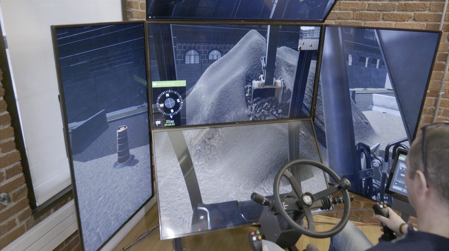 A plant operator using a simulator to improve plant safety. Image: CM Labs