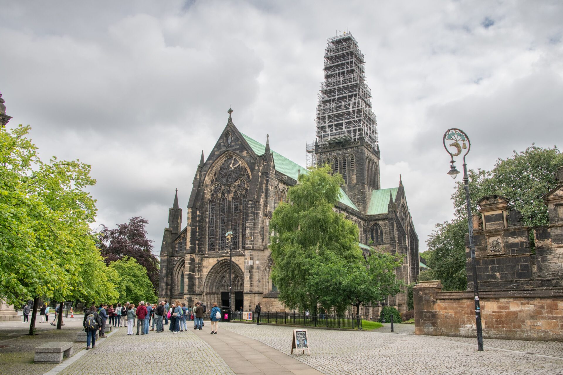 Glasgow Cathedral - Work has started on a three-year project to protect the medieval spire of Glasgow Cathedral. Image: Historic Environment Scotland